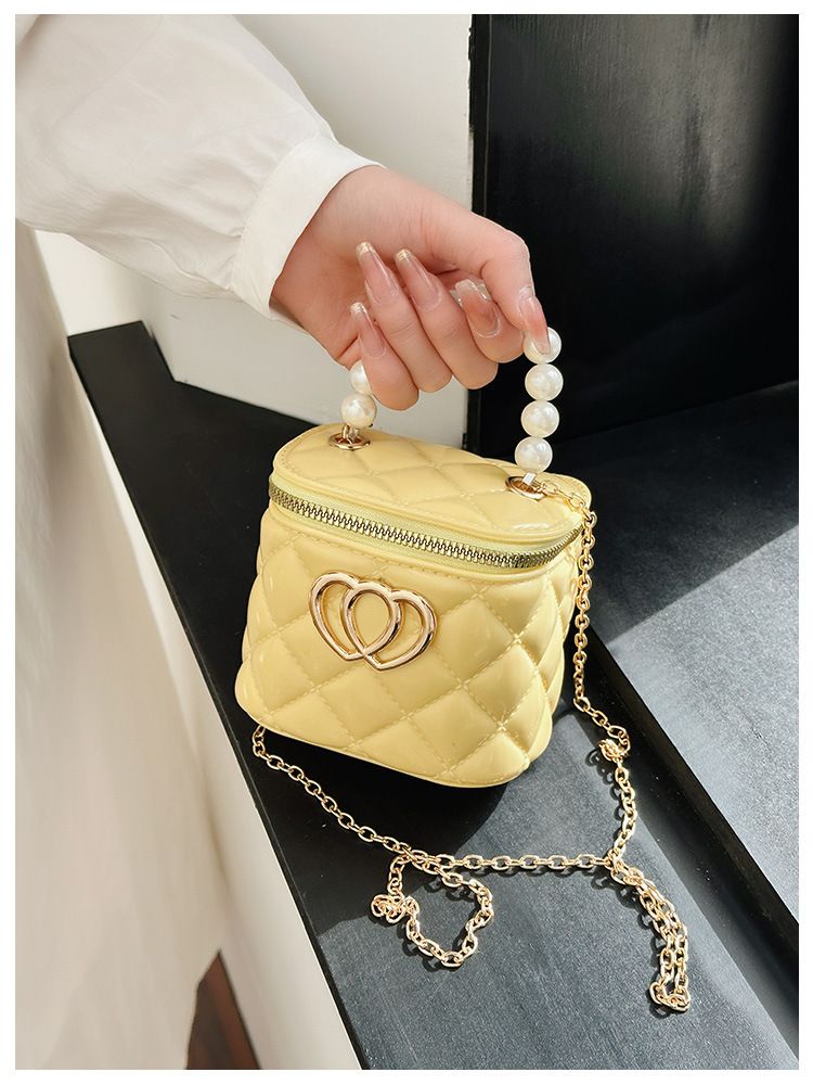 Perlenhandtasche für Mädchen – süße Mini-Geldbörse für kleine Prinzessinnen, transparente Kosmetiktasche für Frühling und Sommer mit verstellbarem Riemen_voghion.com
