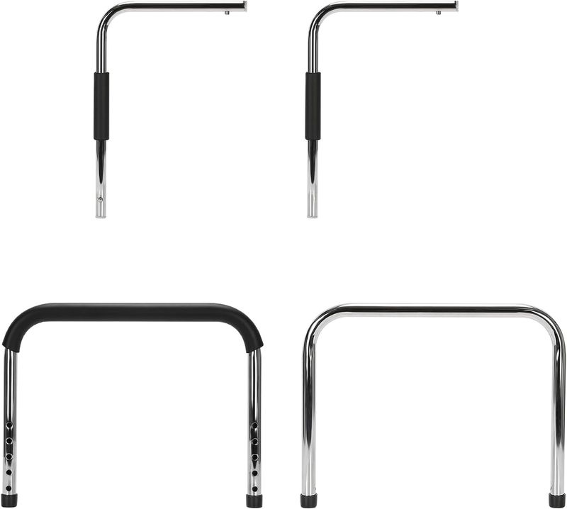 Rail de lit Supremear, rampe de stabilité réglable, aide à la mobilité pour personnes handicapées, avec sac de rangement et sangle de fixation._voghion.com