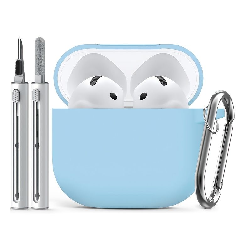 Cleaning Kit For 1SET Wireless Headphones Soft Silicone Protective Case Bluetooth Headset Protective Case Women And Men_voghion.com