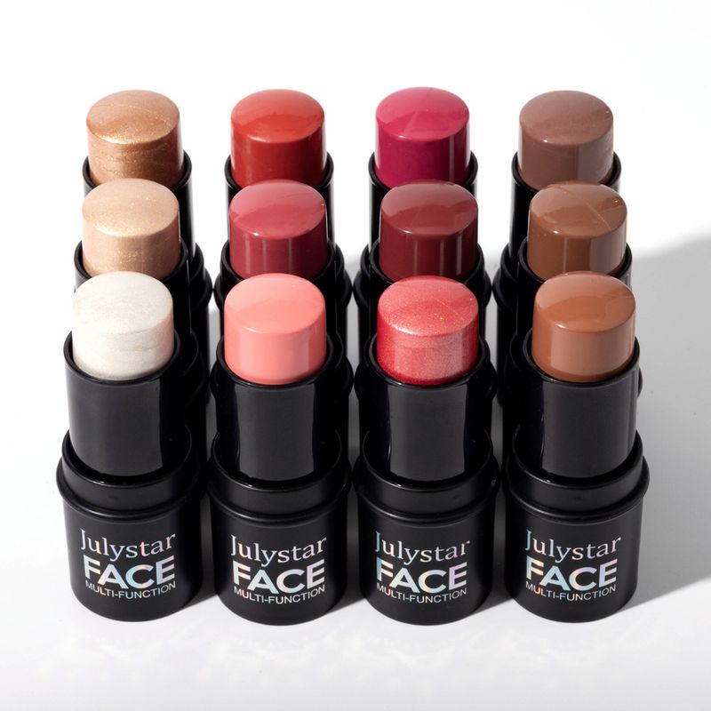 Blush Popular Multifunctional Contour Stick Four Pack Highlight Brightening Contour Modification Natural Matte Blush Stick Facial Makeup_voghion.com
