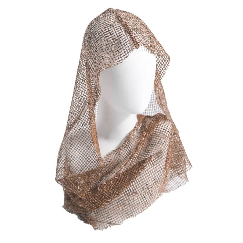 Audday Wasteland Dune Hot Girl Vintage Tie-Dye Irregular Lace-Up Tube Top Shorts + Shawl Headscarf Set_voghion.com