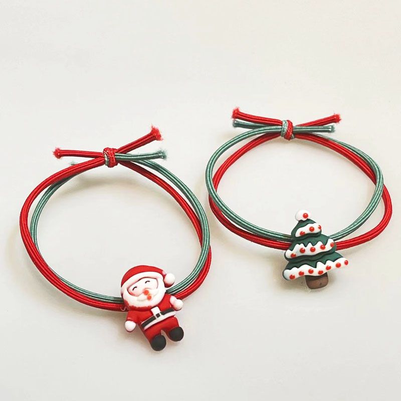 Regalo di Natale Fondina di Natale semplice piccola fascia in pelle invia cerchio per capelli migliore amico cravatta mori corda per capelli accessori per capelli_voghion.com