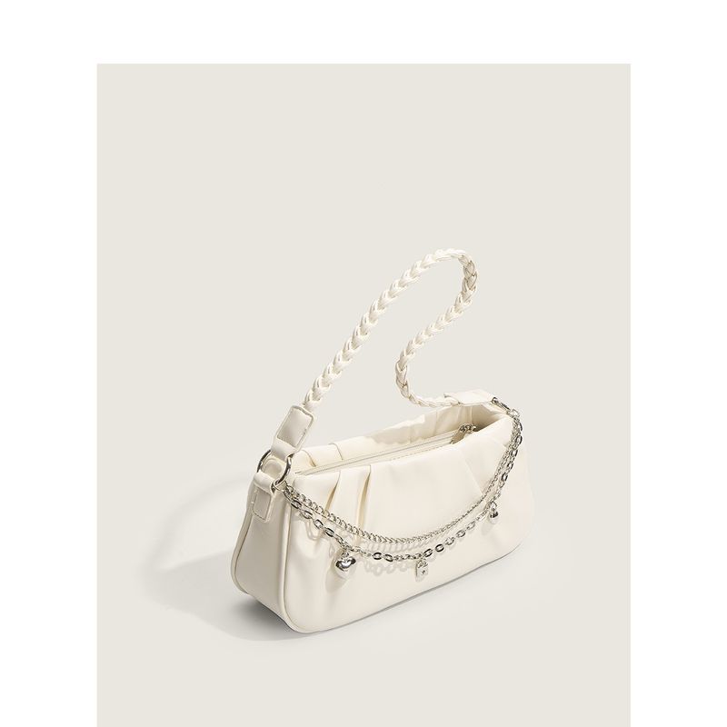 Damestassen Nieuwe modetrend All Match ketting geplooid ontwerp Twist schouderband Koreaanse stijl schouder crossbody damestas_voghion.com