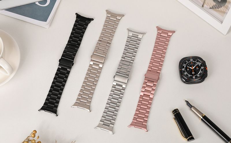 Rostfritt stål för Samsung Galaxy watch 7 ultra Strap 47mm Tillbehör Metallarmband bälte correa galaxy watch ultra band 47 mm_voghion.com