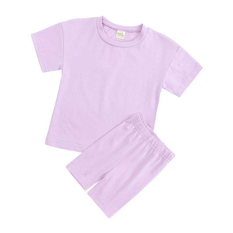 Kleinkind Mädchen Kleidung Mädchen Anzug Kurzarm Mädchen Sport Zweiteiler Anzug Neue Kinder Kurzarm Shorts Sommerkleidung_voghion.com