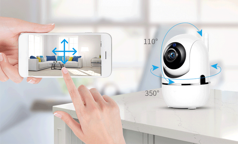 Ycc365 Plus 1080P Cloud HD IP WiFi Auto Tracking Baby Monitor Night Vision Security Home Surveillance Camera_voghion.com