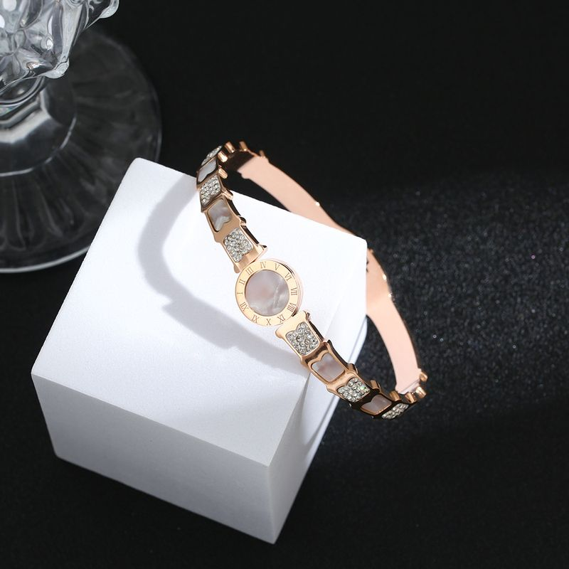 New White Shell Watch Roman Digital Dia Bracelet Net Red Classic Style Fashion Quality Best Friend_voghion.com