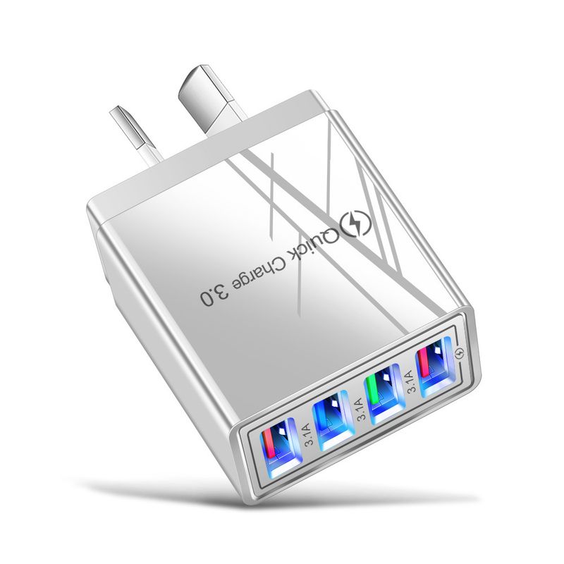 Φορτιστής κινητού τηλεφώνου Music Festival AU 4USB 3.1A Κεφαλή φόρτισης πολλαπλών θυρών Βρετανικό, Αυστραλιανό, Κορεατικό, Ινδικό Πρότυπο_voghion.com