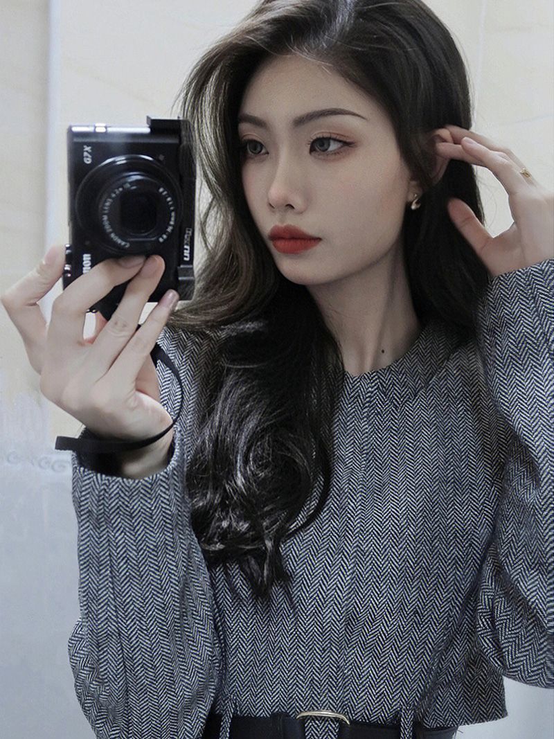 Tendenza di quest'anno: abito profumato da dramma coreano, abito da donna di alta gamma, set di abiti invernali in stile francese._voghion.com