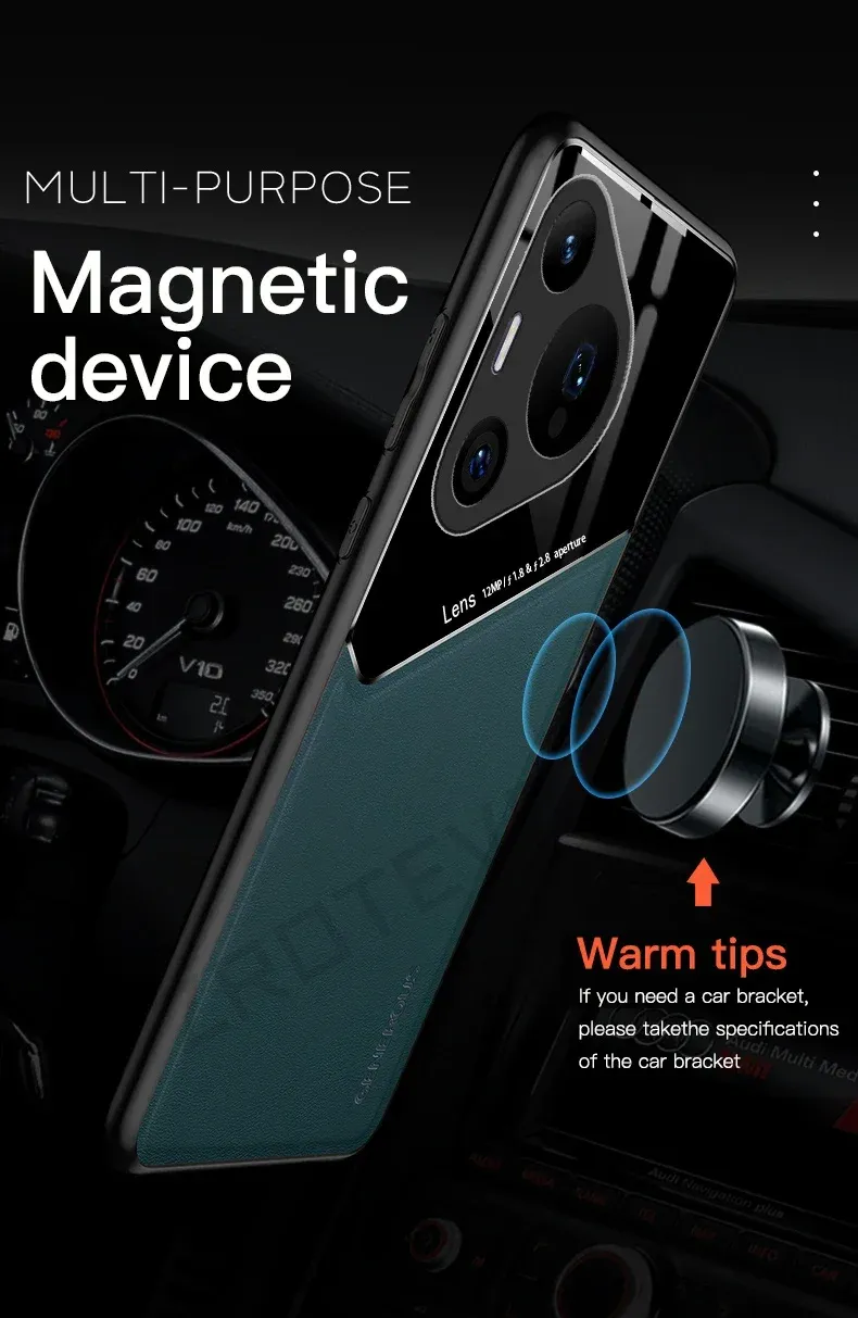 Pura70 Case Zroteve Soft Frame Leather Texture PC Cover For Huawei Pura Ultra P70 P60 Pro P60Pro P70Pro P 70 Phone Cases_voghion.com