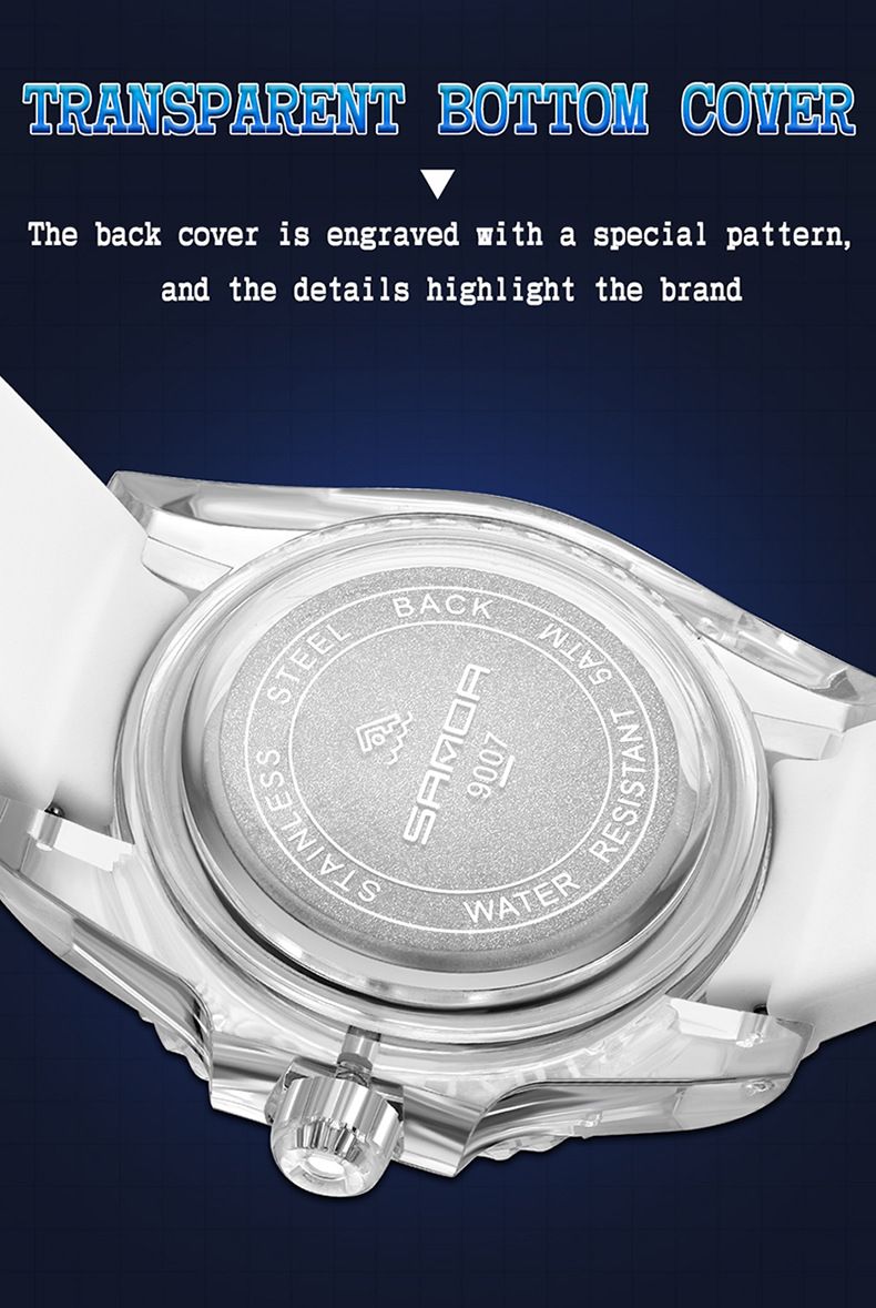 Stylish Unisex Digital Quartz Watch With Calendar, Waterproof & Shockproof, Sporty Silicone Strap Leisure Creative Male And Female Student Watch_voghion.com