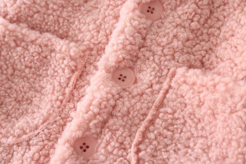 Tüdrukute üleriided beebi lambavillane pikk paks villane mantel_voghion.com