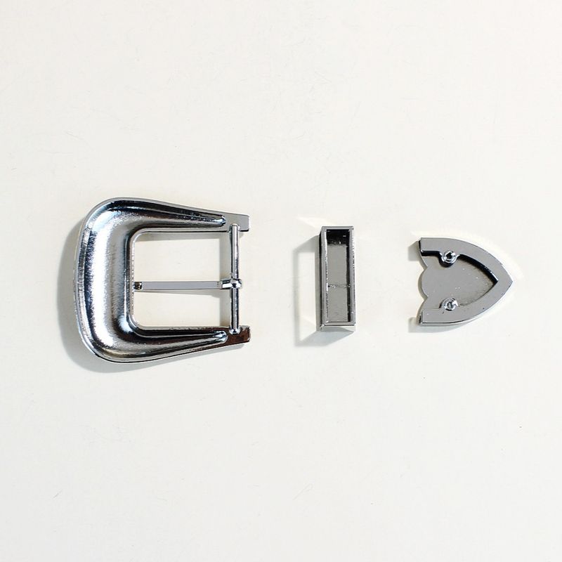 Juego de hebillas de metal estilo bohemio para cinturón: 3 piezas de cierres de aleación con cabeza de toro para cinturones unisex._voghion.com