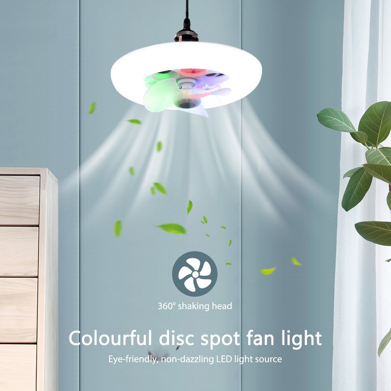 Stropní lustr 60W LED ventilátorové světlo, nastavitelné závěsné světlo třetího stupně, stmívatelné do obývacího pokoje, ložnice, jídelny, předsíně._voghion.com