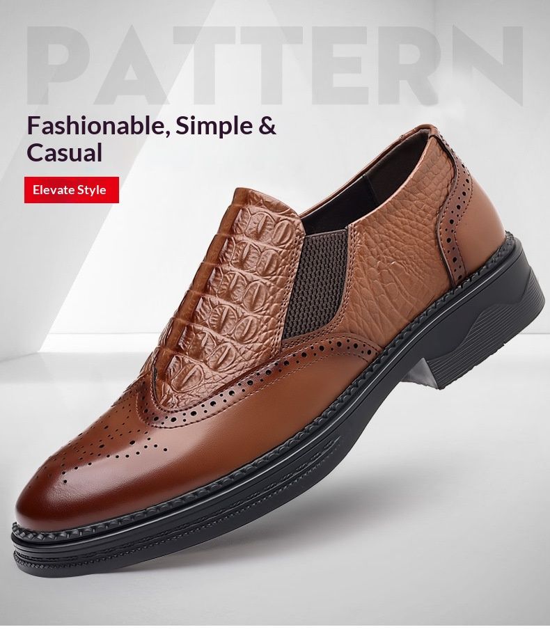 Voyage Cross-Border Dropshipping 2025 Primavera e Autunno Retro British Low-Top Genuine Derby Uomo Suola Spessa Casual Pelle_voghion.com