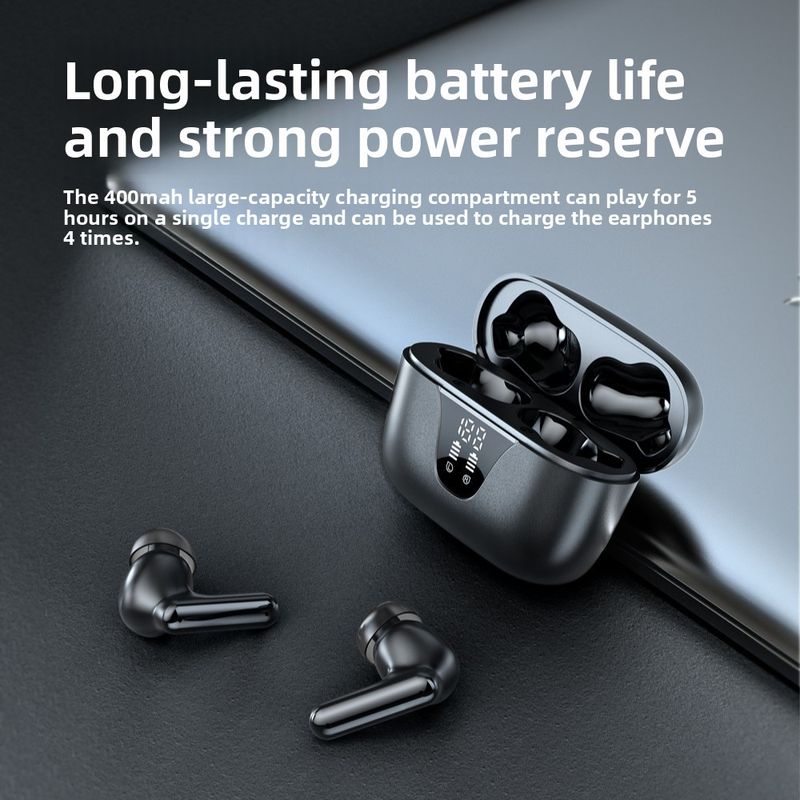 【Alta qualità】 Auricolari Bluetooth più venduti, ANC wireless, cancellazione del rumore, batteria a lunga durata, alta qualità del suono, auricolari in-ear completi_voghion.com