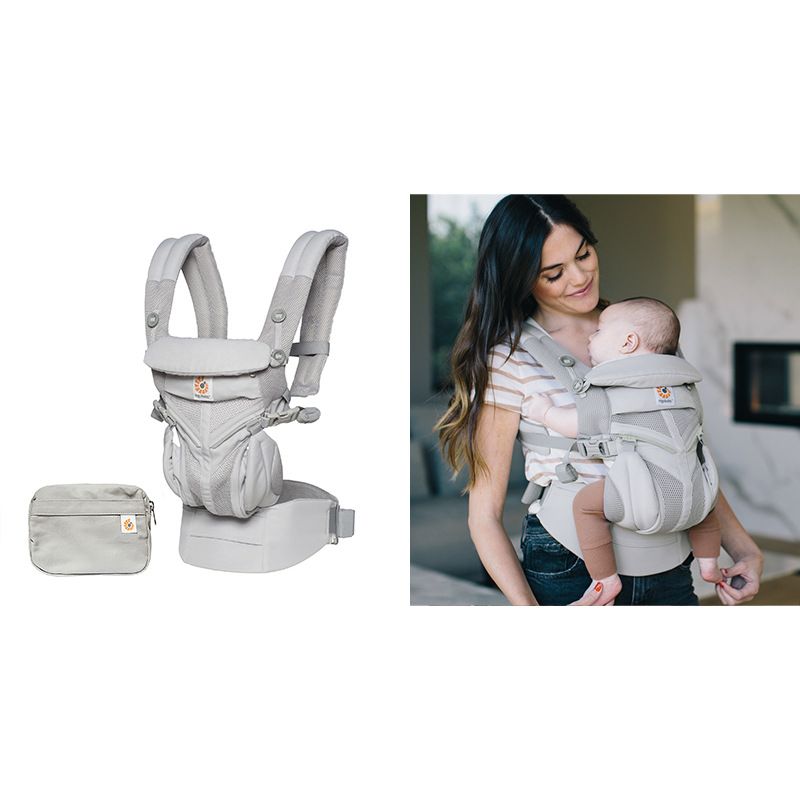 Egobaby Omni Babybæresele Bomuld Åndbar Ergonomisk Rygsækholder Skulder Bælte Slynge Seler 360_voghion.com