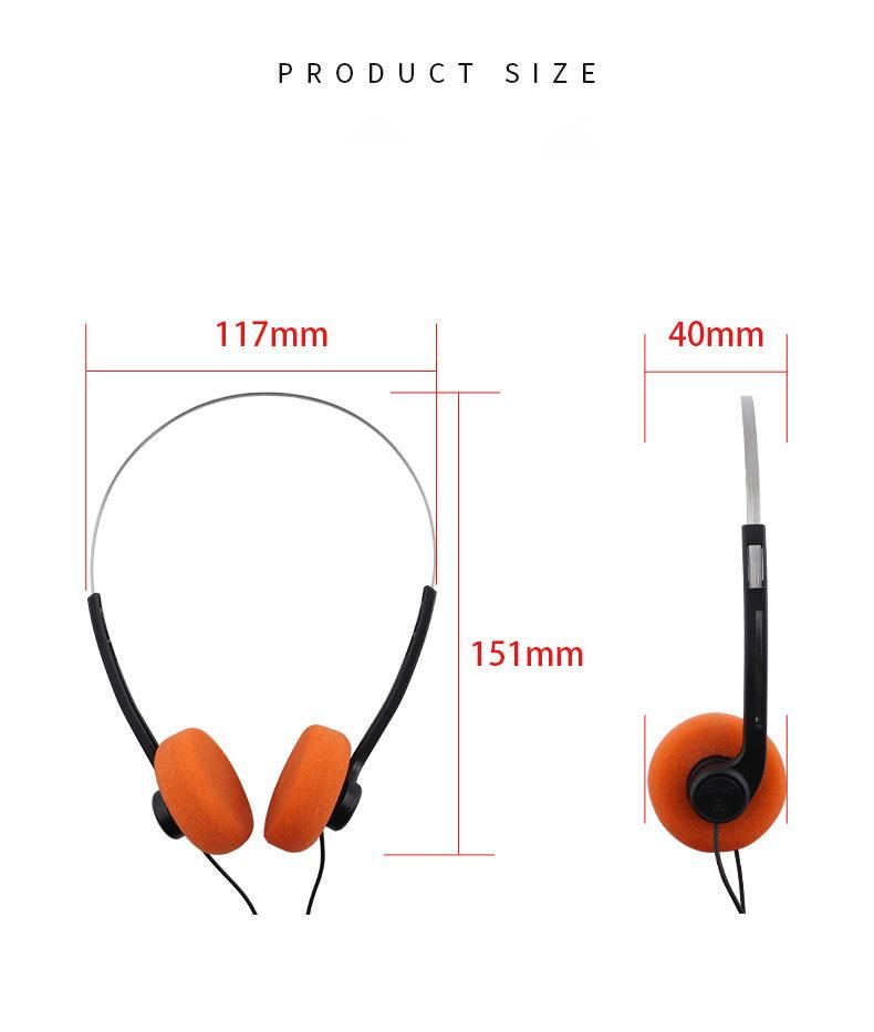 Cuffie sovraurali piccole e portatili Xiaohongshu, stile classico retrò, all'ingrosso, dal suono chiaro_voghion.com