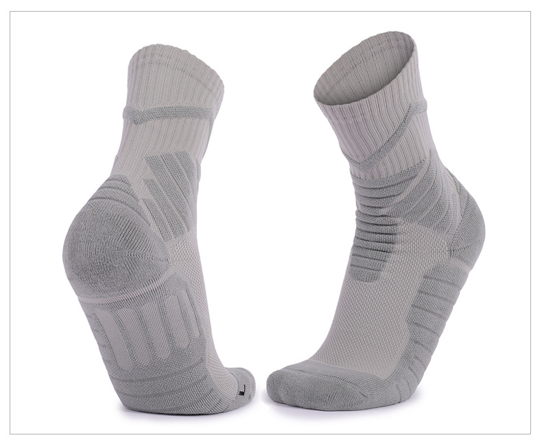 Elite Blue Ball Socks Practical Men's Socks Thickened Ball Socks Non Slip Professional Sports Socks Durable Mid Length Socks Lycra Towel Socks_voghion.com