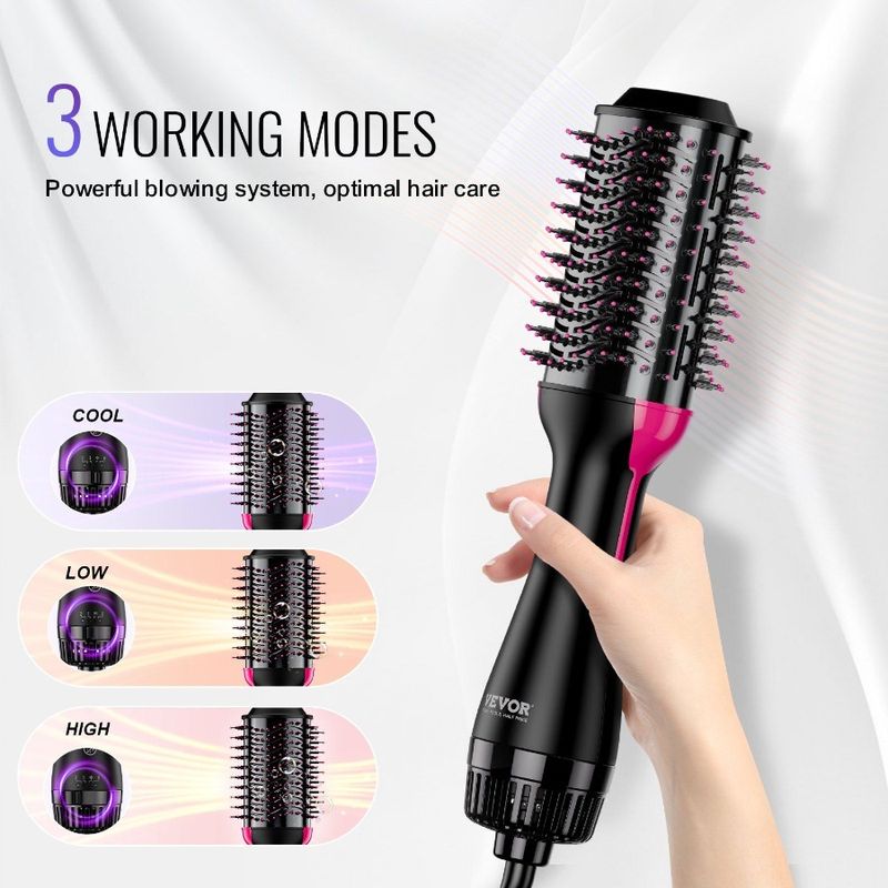 Blow Hair Hair Ionic Brush 2.95 Barrel Dryer Oval And Dryer Styler With_voghion.com