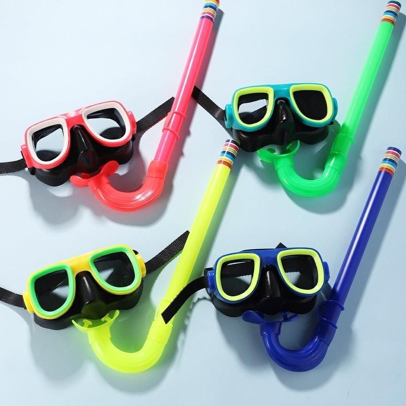 【Collezione 2350 Persone】 Occhialini per bambini, set di tubi respiratori, telaio per il nuoto, attrezzatura per lo snorkeling, alta definizione_voghion.com