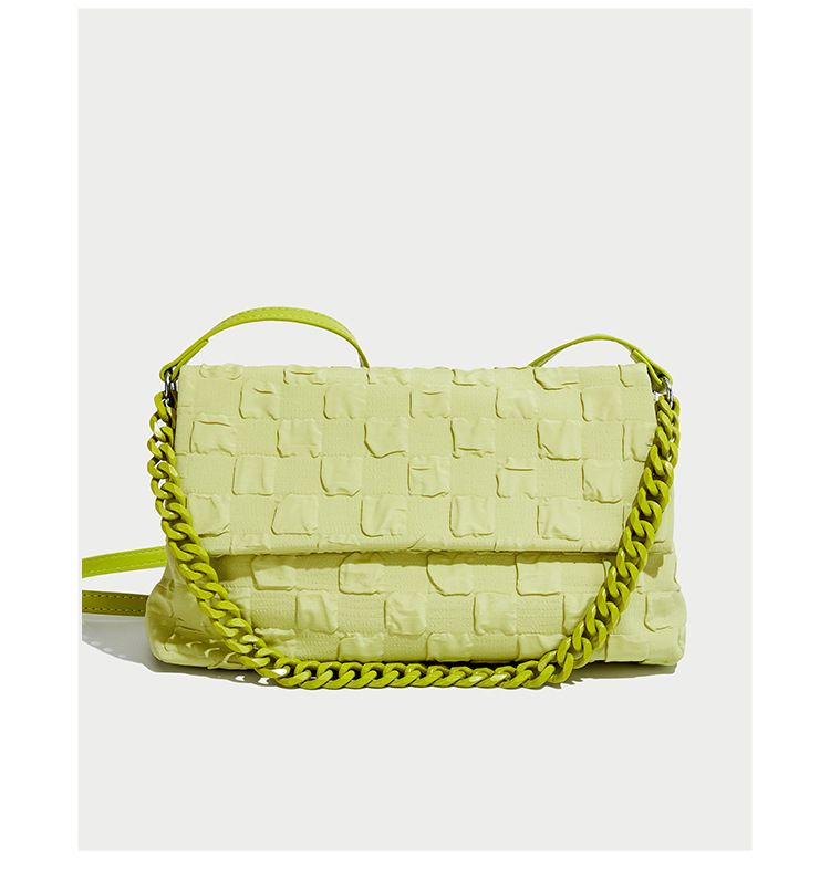 2024 borsa a tracolla con catena acrilica pieghevole geometrica di nicchia 2024 busta a tracolla versatile tridimensionale a spalla singola_voghion.com