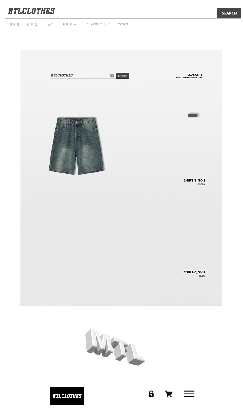MTLCLOTHES Männerbekleedung|Männer Retro loose distressed Denim Shorts fënnef Punkt Hosen_voghion.com