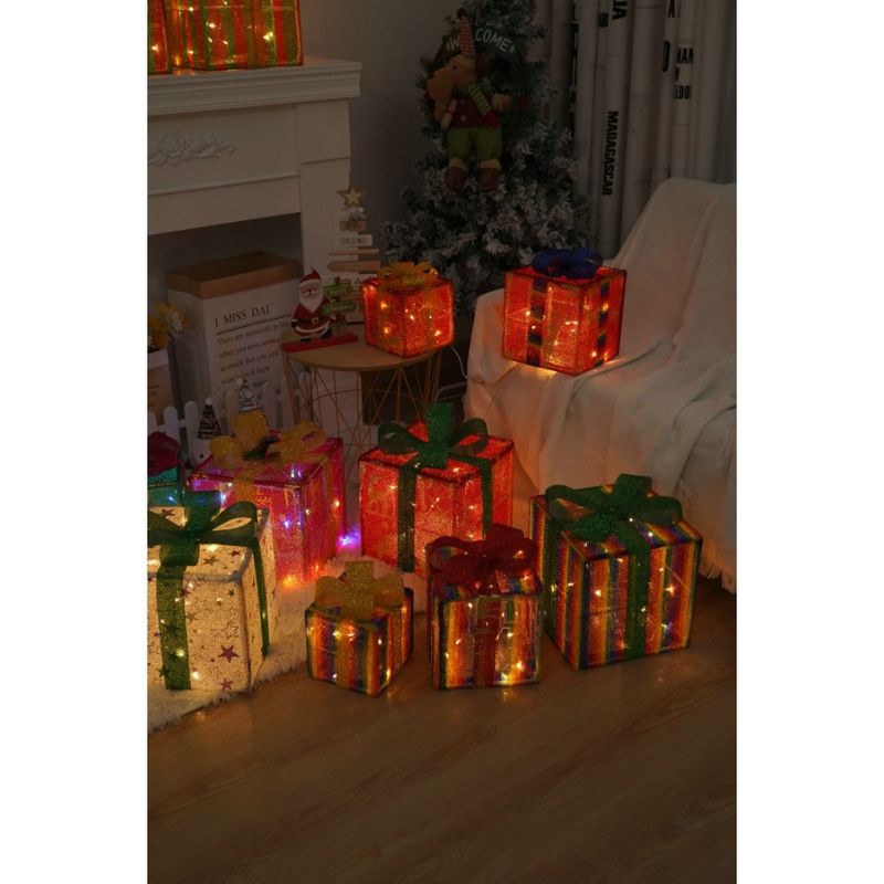 Regalo Dration Luce per esterni e Natale Natale e luce Giardino LED Luce pieghevole per interni Scatola per interni Scatola Dration_voghion.com