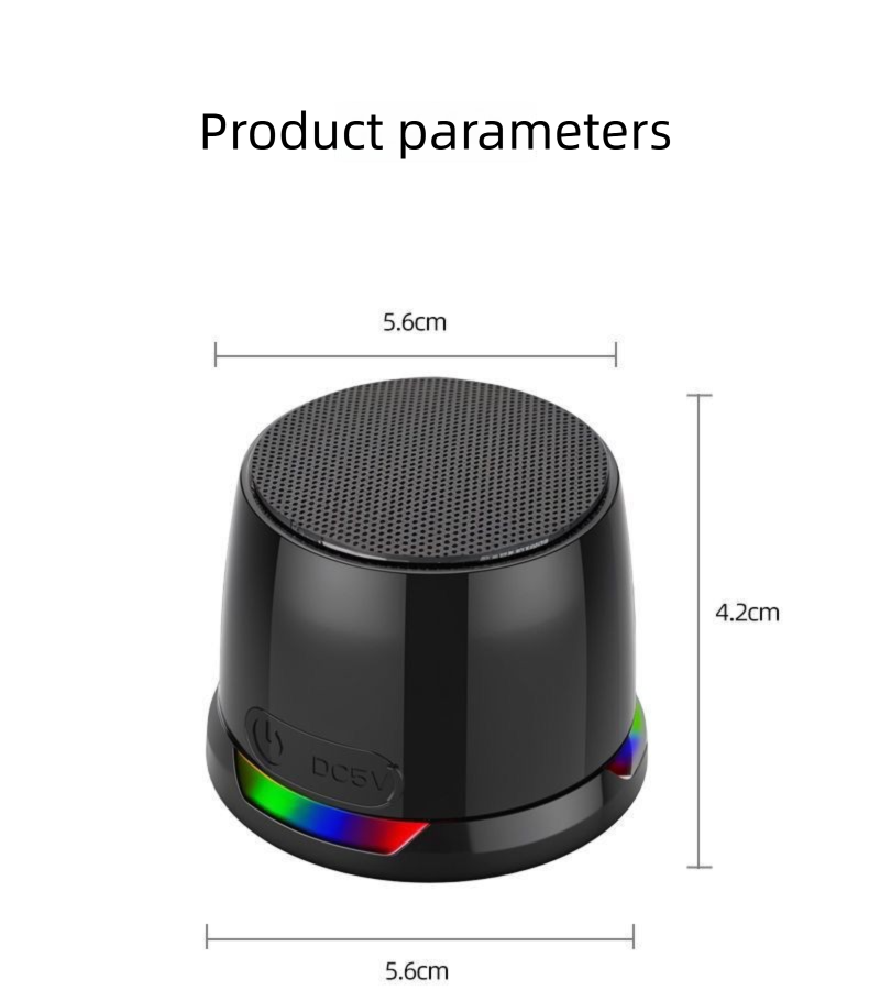 Mini enceinte Bluetooth portable magnétique d'extérieur étanche avec caisson de basses sans fil_voghion.com