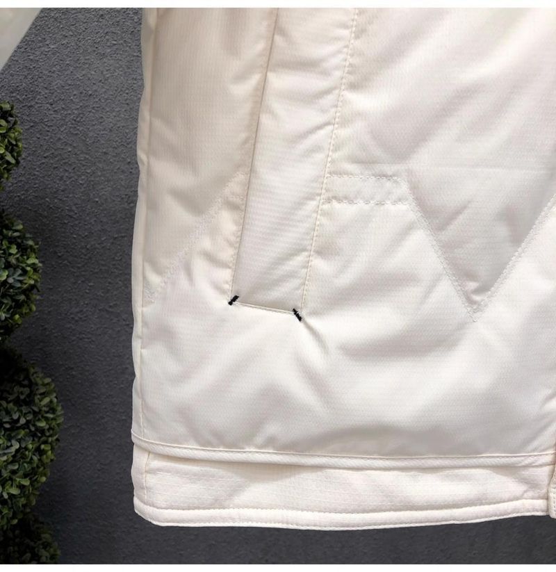 Men's Lightweight Winter Puffer Jacket With Notched Lapel, Stylish Short Coat, Thickened Insulation For Extreme Cold (-50°C), Black/White/Coffee_voghion.com