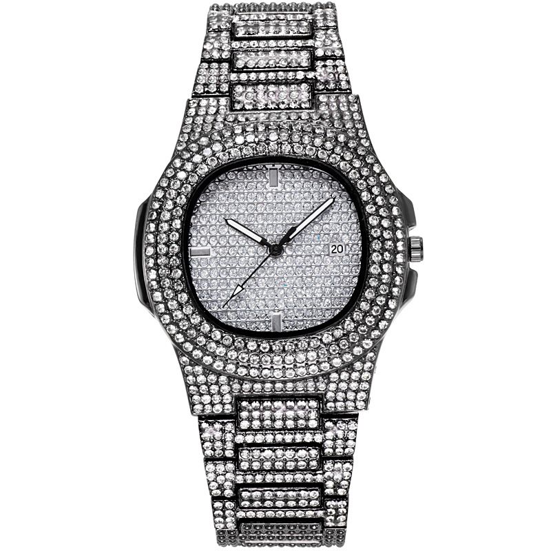 Orologi di coppia in cristallo per lui e per lei - Quarzo svizzero con datario, impermeabili fino a 5 ATM, in acciaio inossidabile_voghion.com