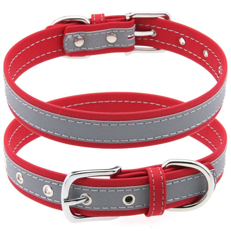 Guinzaglio per cani di piccola, media e grande taglia, collare per passeggiate, in ultra-fibra riflettente, confortevole, resistente all'usura e anti-strangolamento_voghion.com