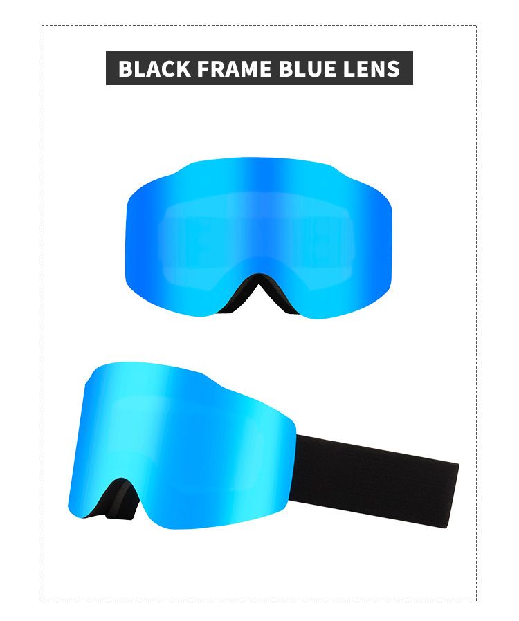 2024 Magnetic Glasses Double layer Goggles UV Ski Windshield Anti Fog Mountaineering Eye_voghion.com