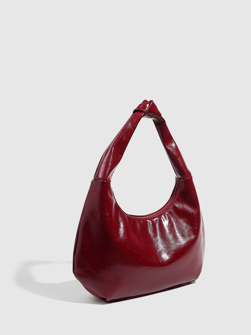 Damentaschen Kleines Design Helle Leder Unterarmtasche Umhängetasche High End Handtasche Damenhandtasche Einfache Cloud Bag Damentasche_voghion.com