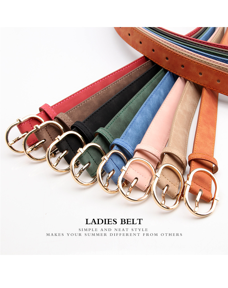 2023 Cintura da donna di nuova vendita Pulsante giapponese Moda opaca Cintura in PU di alta qualità Abbigliamento per ragazze Cinghie decorative abbinate_voghion.com