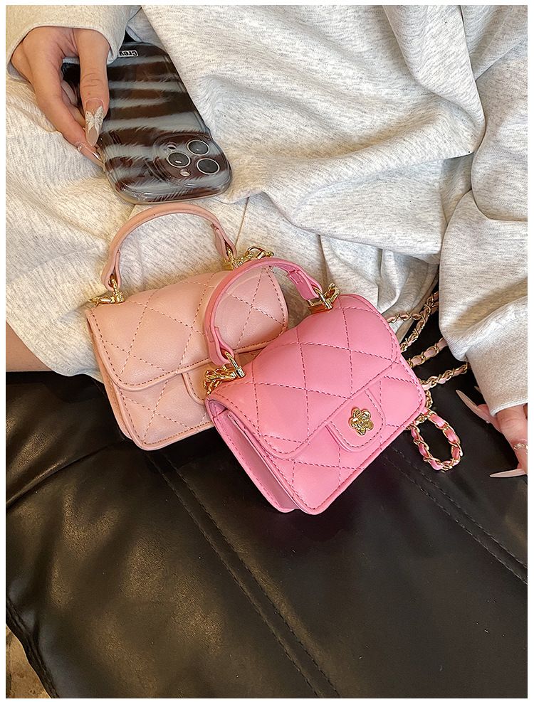 2024. aasta kevad, uus väike aromaatne stiil, mood mini laste vanematele mõeldud aksessuaarid käeshoitav kett Crossbody kott_voghion.com