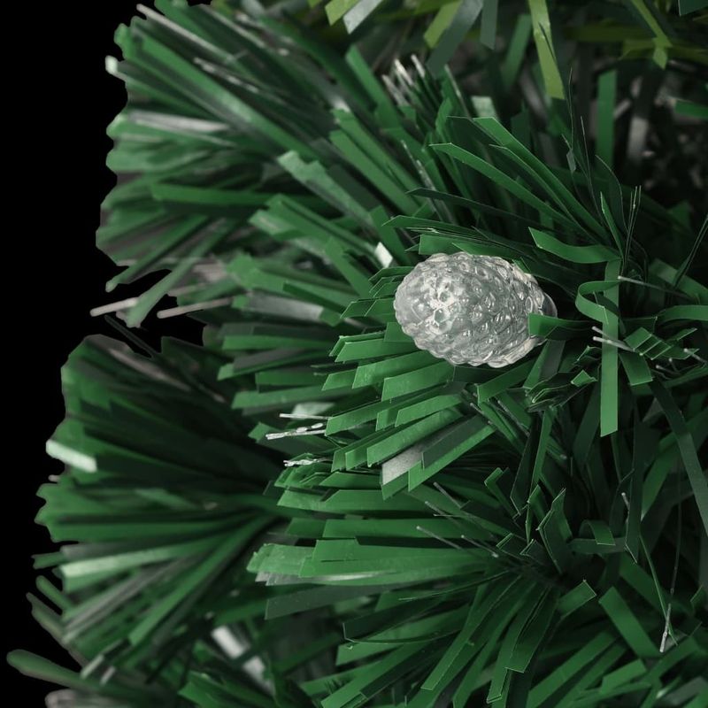 Pre-lit Christmas Tree with Stand 6 ft Fiber Optic_voghion.com