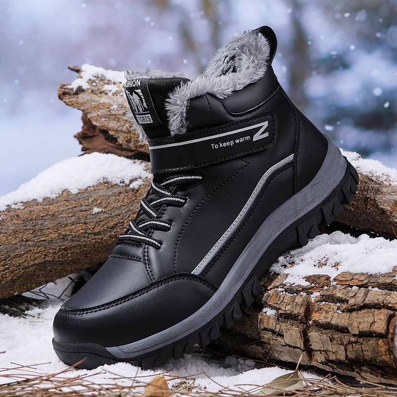 Qualità imbattibile, autunno inverno 2024, in velluto caldo, con tomaia alta in cotone, per uomini, di mezza età e anziani, scarpe da passeggio per genitori_voghion.com