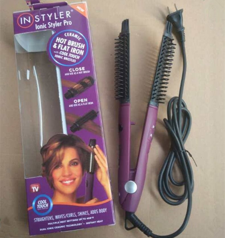 2-In-1 Hair Straightener & Curling Iron - Professional Ceramic Styler For Waves & Smooth Styles (Travel-Friendly Fast Heating Damage-Free)_voghion.com