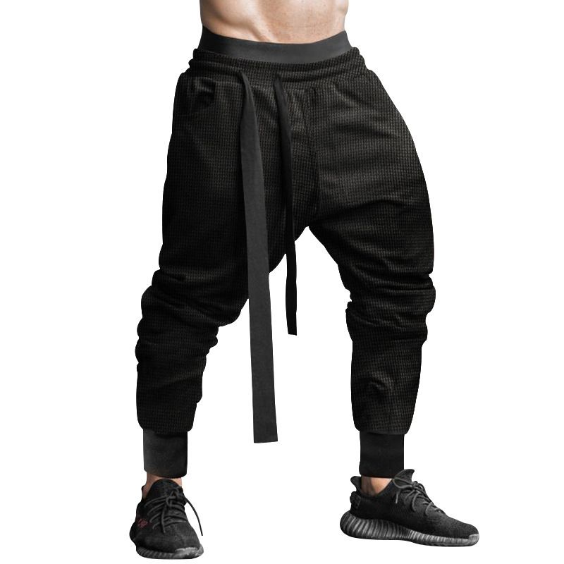 "Men's Breathable Harem Pants – Multi-Pocket Outdoor Lounge Pants With Drawstring Waist (Quick-Dry & Stretch Fabric, S-XXXL)"_voghion.com