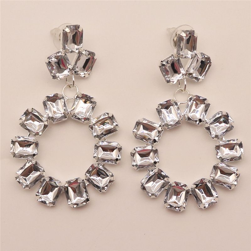 Orecchini versatili con strass super scintillanti, alla moda e di alta qualità, da donna, orecchini gioiello_voghion.com