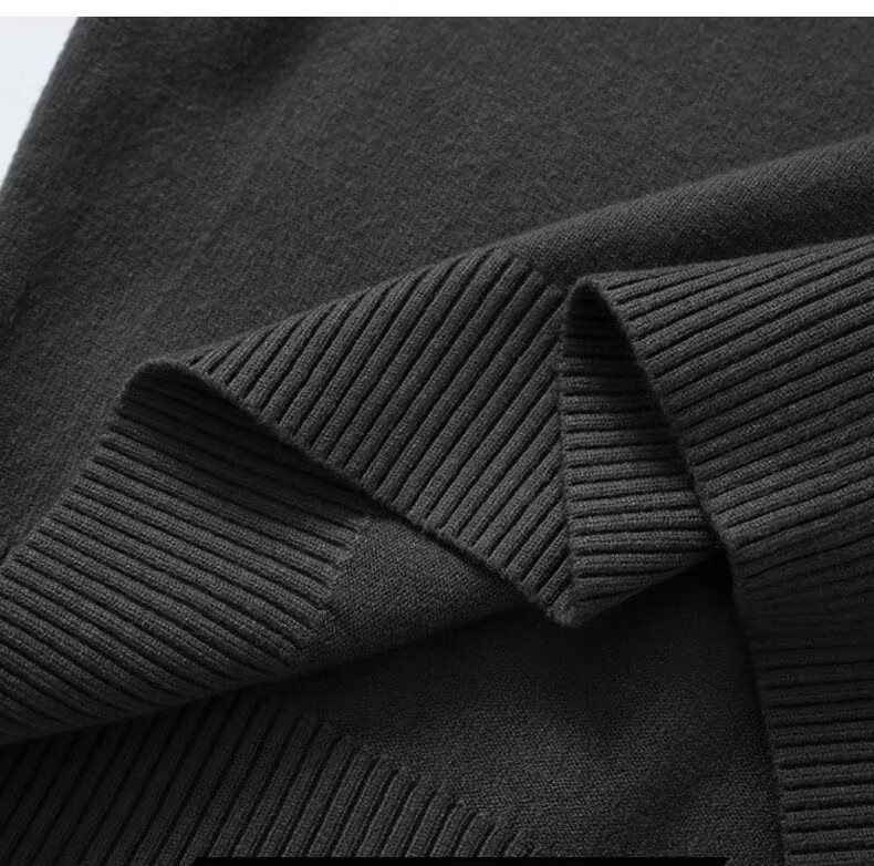 Maglioni a collo alto da uomo per autunno/inverno, maglie calde oversize di marca alla moda, maglie di base spesse per adolescenti_voghion.com