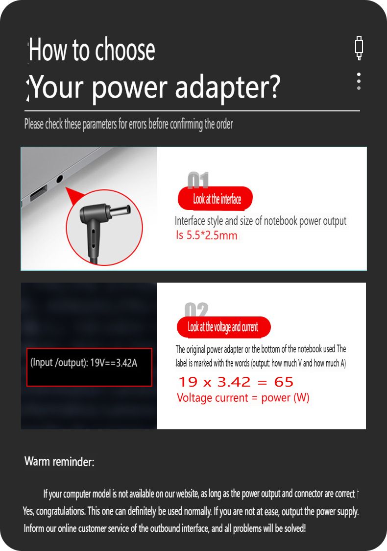 65W-stroomadapter geschikt voor ASUS-laptops 19V 3,42A-oplader met 5,5x2,5 mm, compatibel met ASUS VivoBook S15/S17, ZenBook 14 en ultrabooks_voghion.com