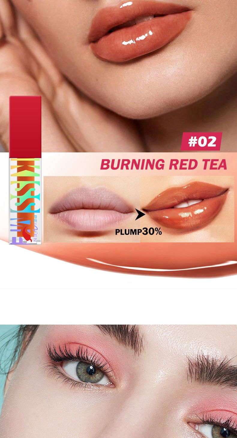 Lip Gloss Sweet Kiss Lip Plumper Waterproof, Moisturizing And Easy To Color Lip Plumper_voghion.com