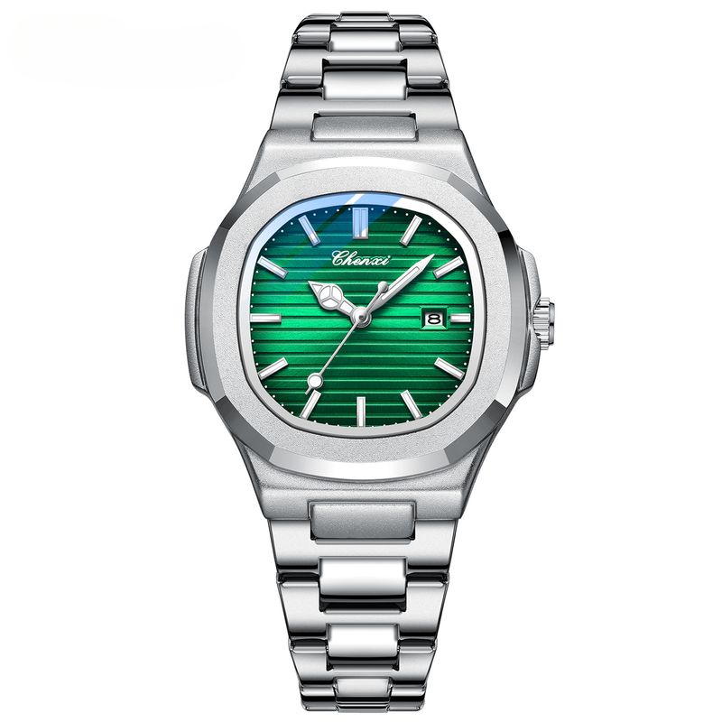 Steel Belt Watch Couple Luminous Waterproof Fashion Business Calendar Men And Women Quartz Watch Daily Commute Leisure Birthday Valentine's Day Gift_voghion.com