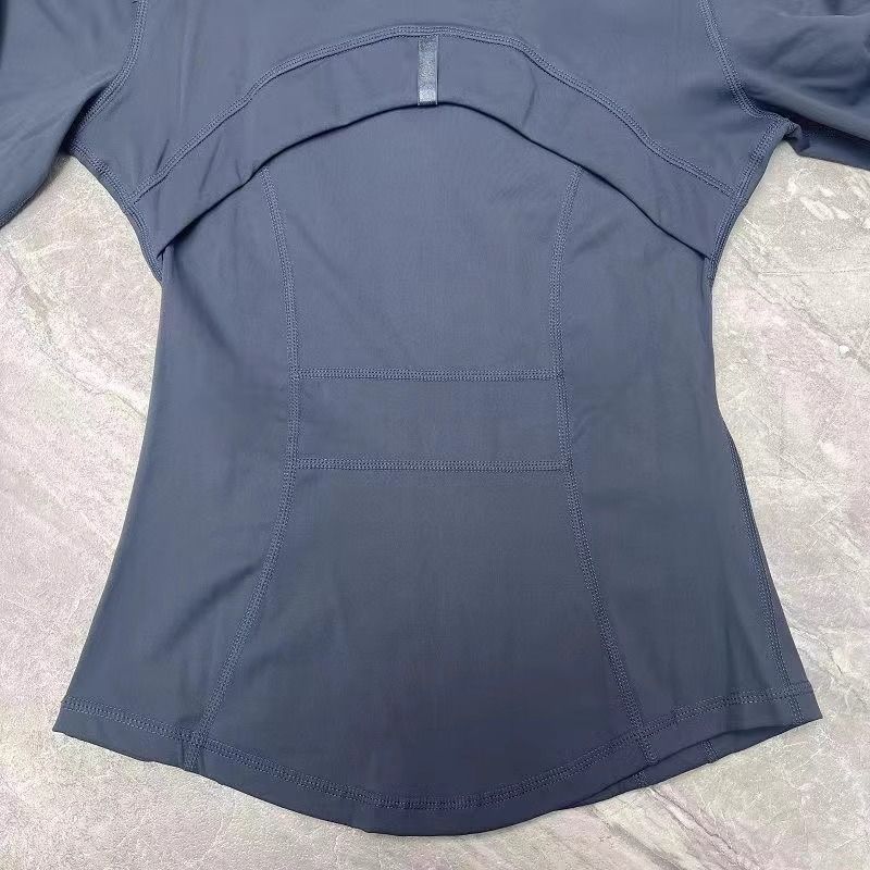Women's Slim-Fit Long Sleeve Yoga Jacket - Breathable, Stretchy & Lightweight For Workouts, Running & Sun Protection_voghion.com