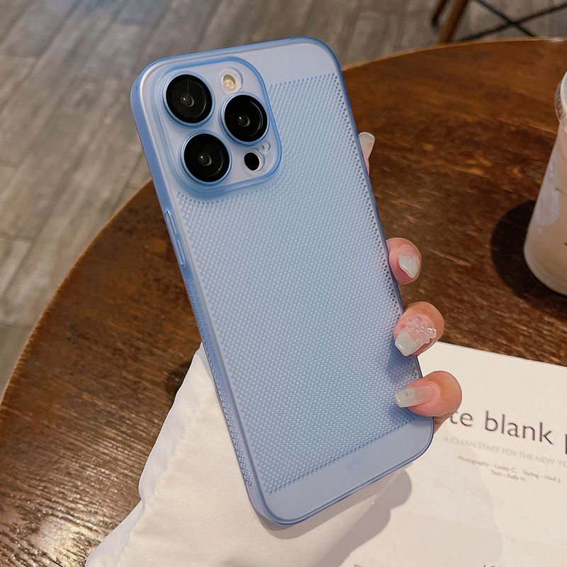 Custodia traspirante per dissipazione del calore per iPhone 14 13 12 11 Pro Mini Xs Max XR 7 8 Plus SE Protezione della fotocamera Raffreddamento Sottile_voghion.com