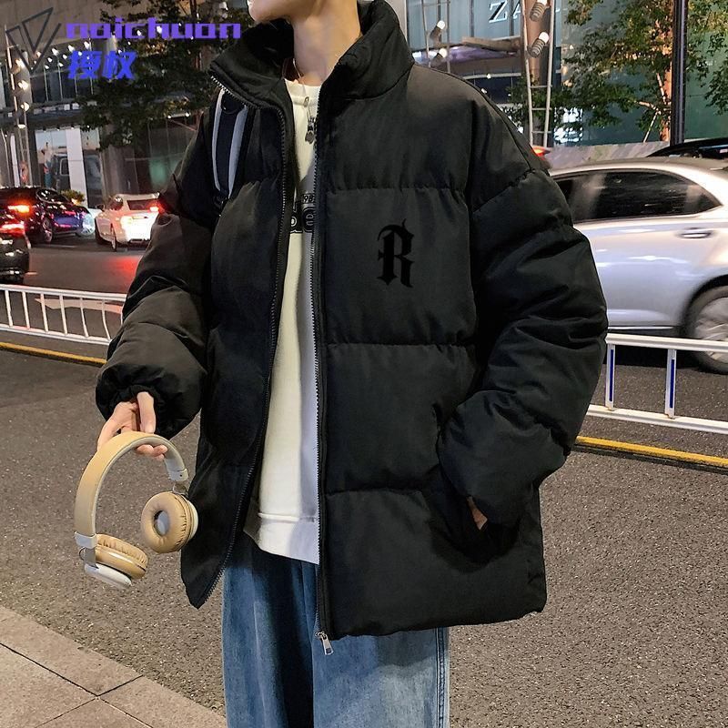 Cotone uomo inverno 2023 nuovo marchio alla moda coppia pane sciolto giovane giacca di cotone collo in piedi cappotto uomo 12_voghion.com
