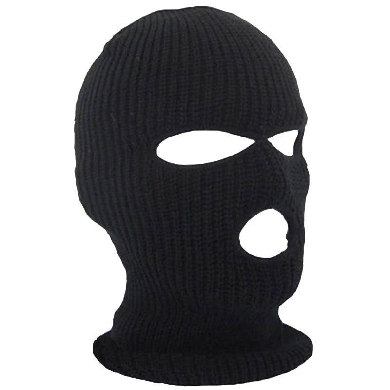 LazyZoom Three-Hole Knitted Hat For Men And Women Winter Warm Cold-Proof Face Mask Colorful Balaclava_voghion.com