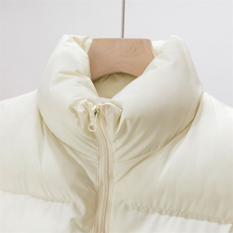 Pufferweste für Damenbekleidung – gesteppte ärmellose Jacke mit Stehkragen, dicker, warmer Wintermantel in trendigen Farben_voghion.com